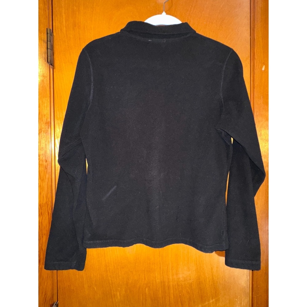 The North Face TKA 100 1/4 Zip Up Fleece Jacket Size Black Women M - Picture 2 of 9